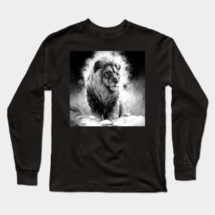 Golden Snow Lion monochrome Long Sleeve T-Shirt